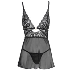 Cottelli Backless Babydoll With Thong