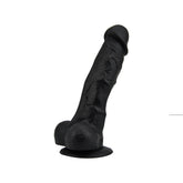 loving-joy-7-inch-realistic-silicone-dildo-with-suction-cup-and-balls-black