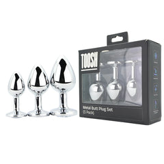 toosh-metal-butt-plug-silver-set-of-3-clear-stone