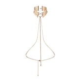 BIJOUX - DÉSIR MÉTALLIQUE GOLDEN METALLIC NECKLACE