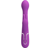PRETTY LOVE - DEJON 3 IN 1 MULTIFUNCTION RABBIT VIBRATOR PURPLE