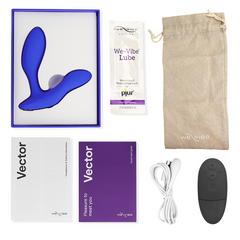 WE-VIBE - VECTOR+ BLUE PROSTATE MASSAGER