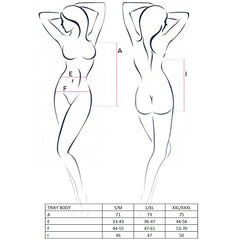 PASSION - WOMAN TRIXY TEDDY BLACK SIZE L/XL