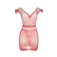 SUBBLIME - 951924 SHORT RED CROCHET GRILL DRESS ONE SIZE